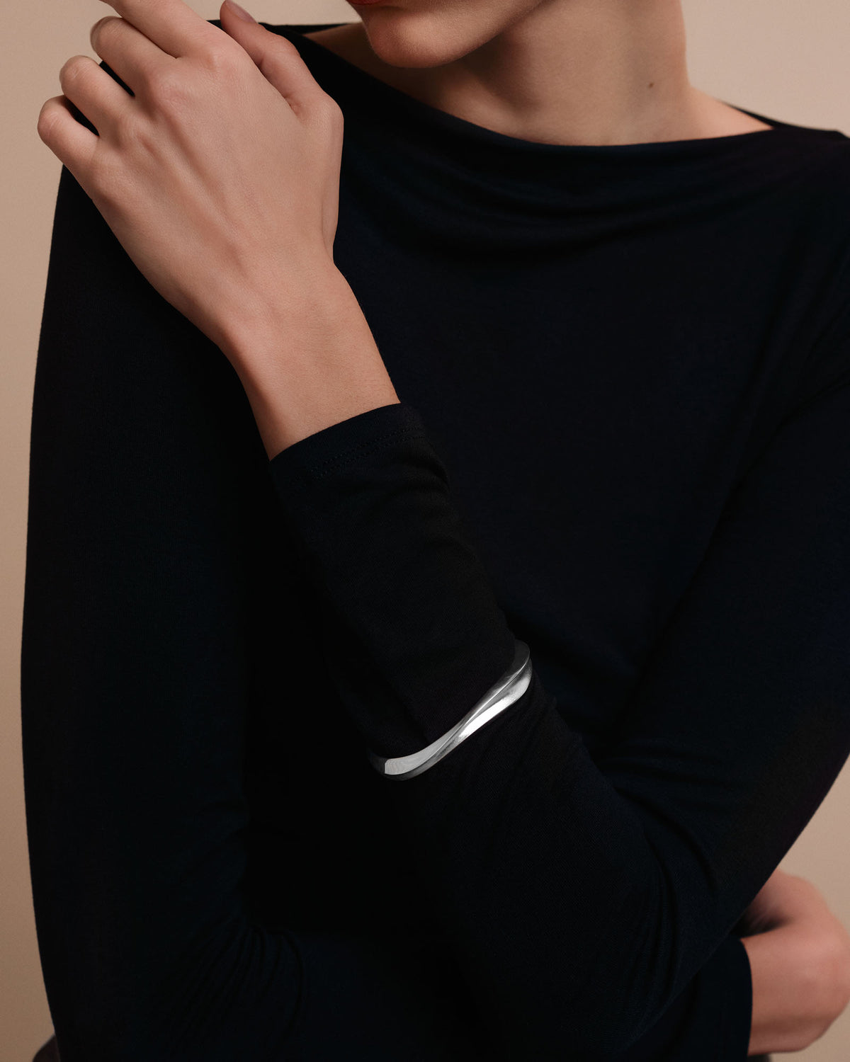 Zaha Bangle in Gold Vermeil