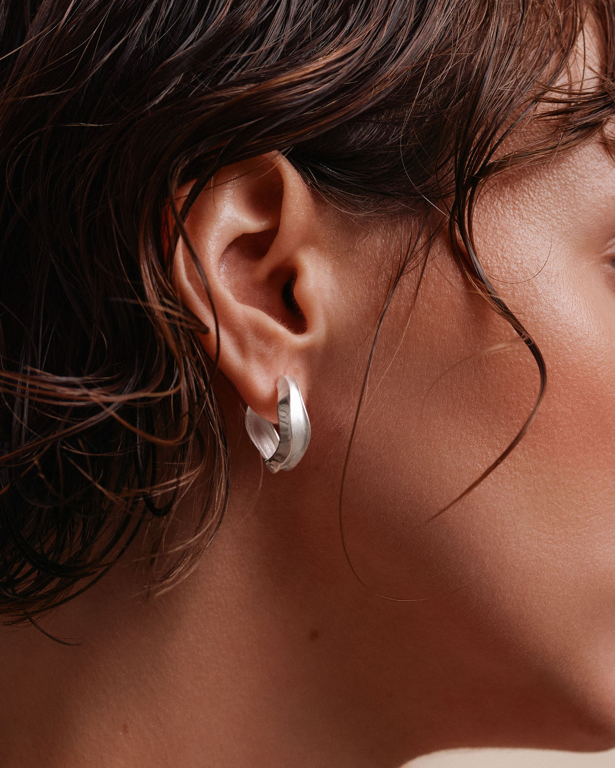 Zaha Hoops in Gold Vermeil