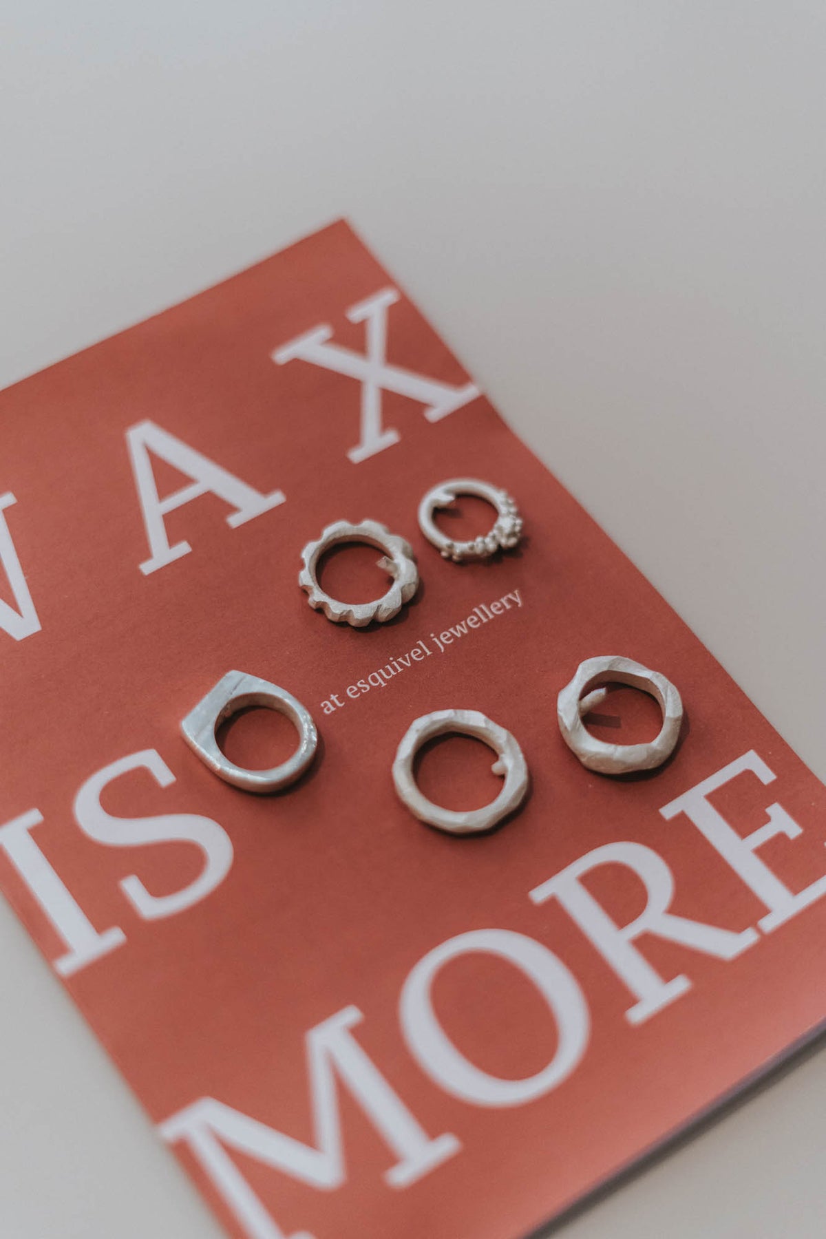 WAX IS MORE Workshop - Create your own ring: From Wax to Silver