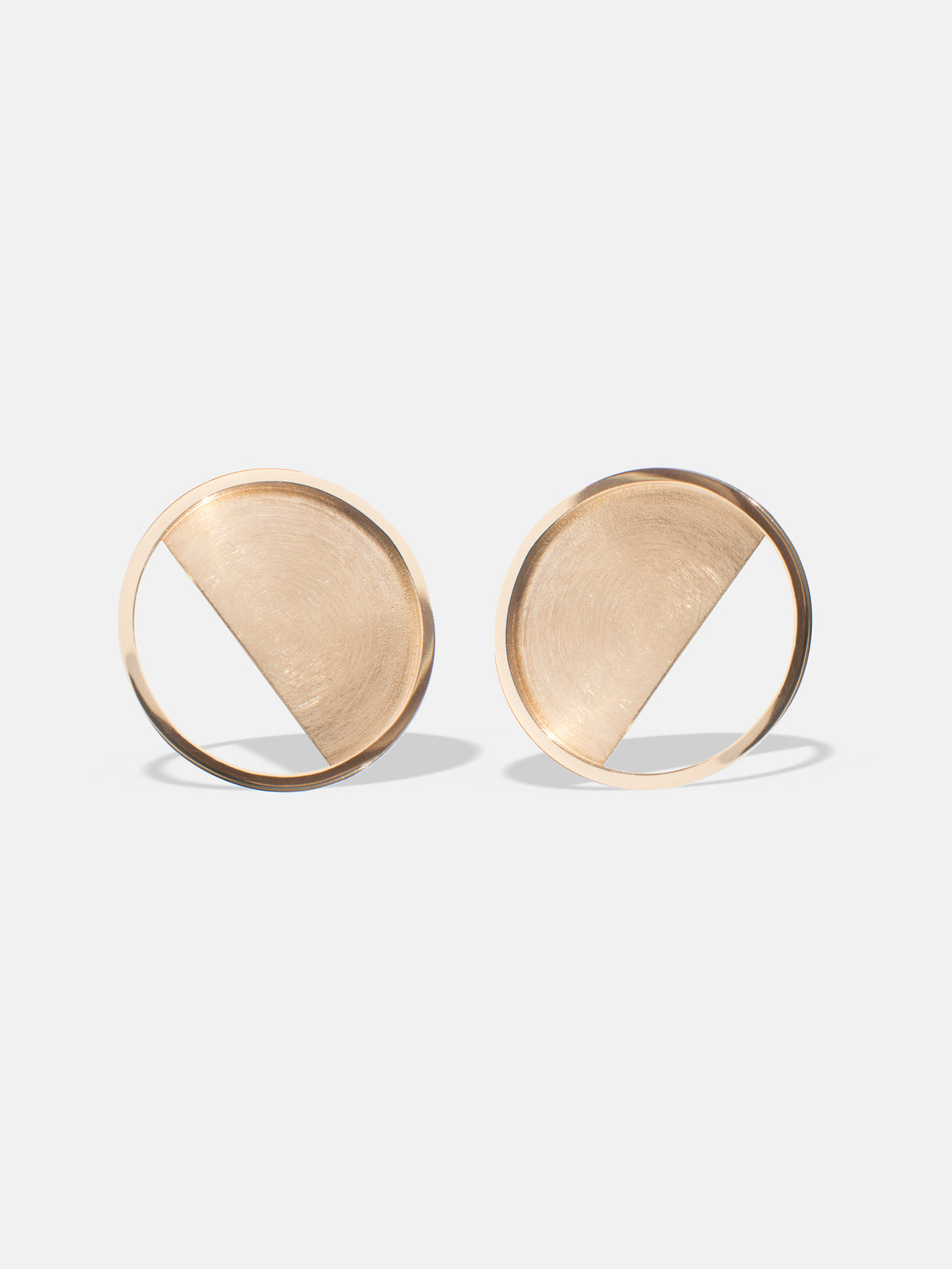 Circle Earrings L in Gold Vermeil