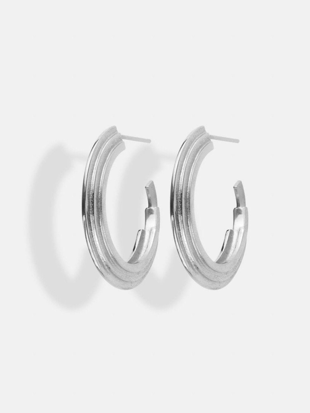 Rockefeller Round Hoops in Gold Vermeil